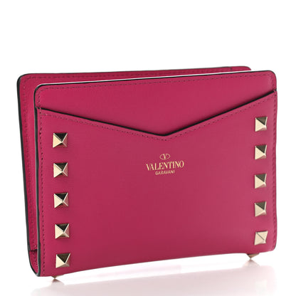 Valentino Garavani Vitello Rockstud Passport Holder Disco Pink 3 of 10