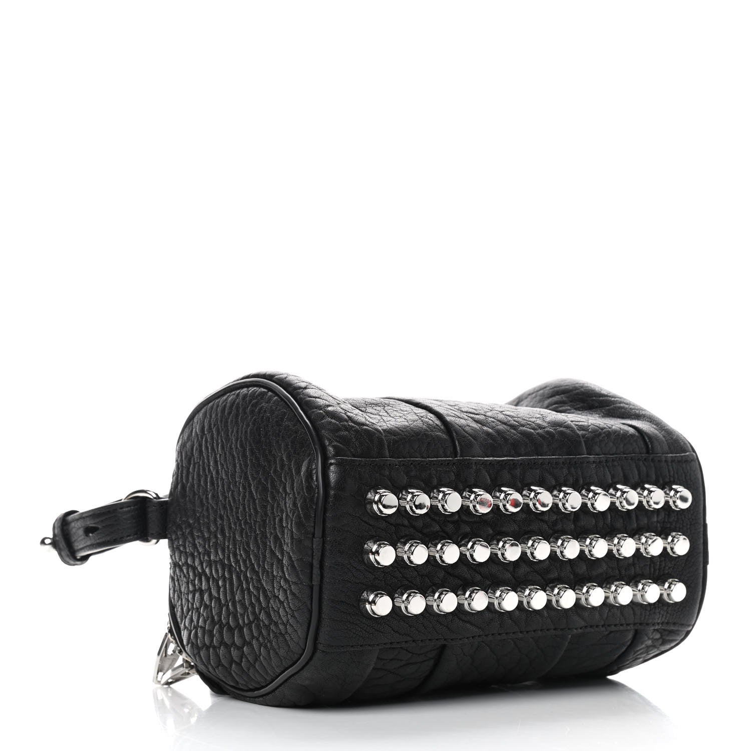 Alexander Wang Pebbled Lambskin Mini Rockie Black Rhodium Hardware 4 of 8