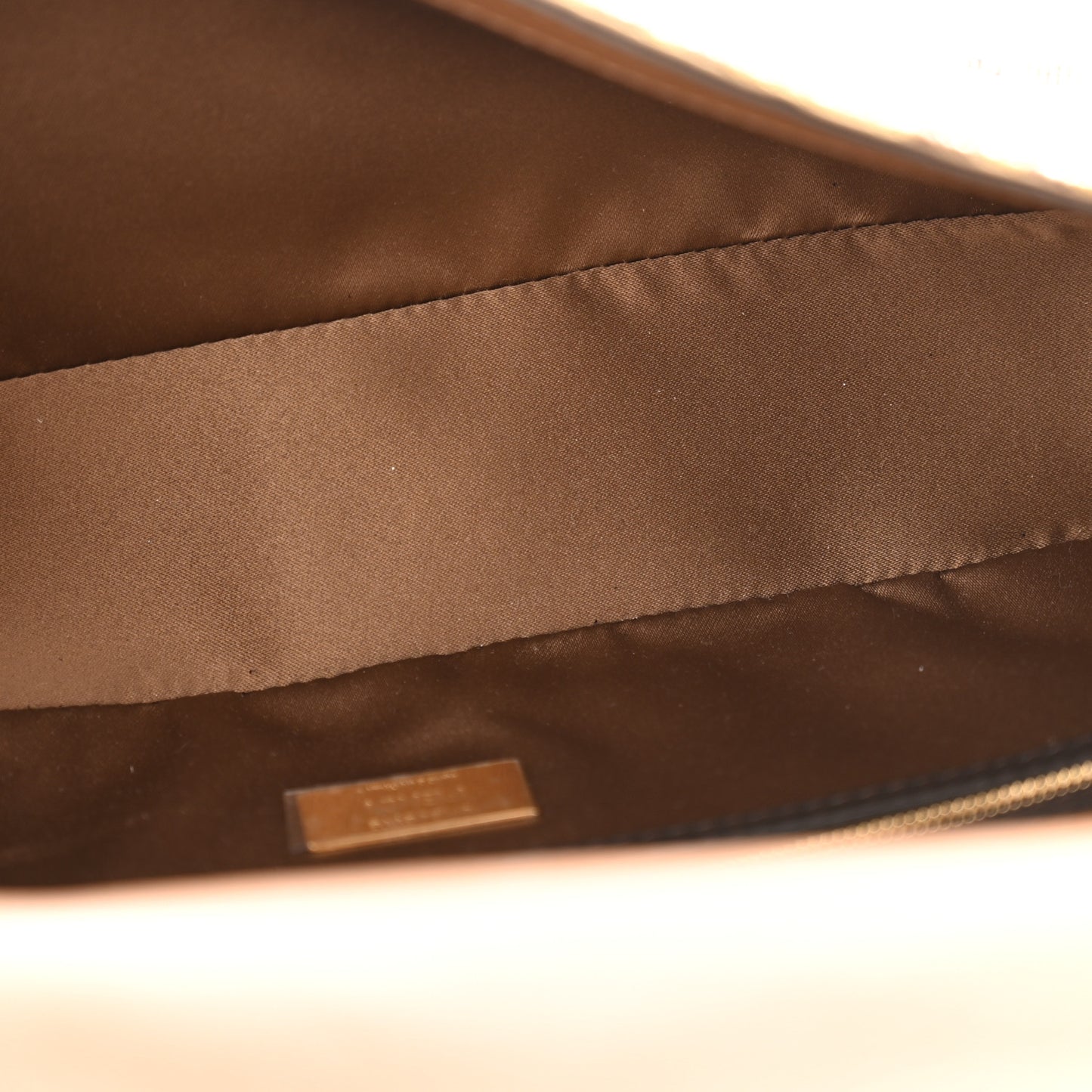 Vitello King Beaded Zucca Baguette Mogano Panna Ebano