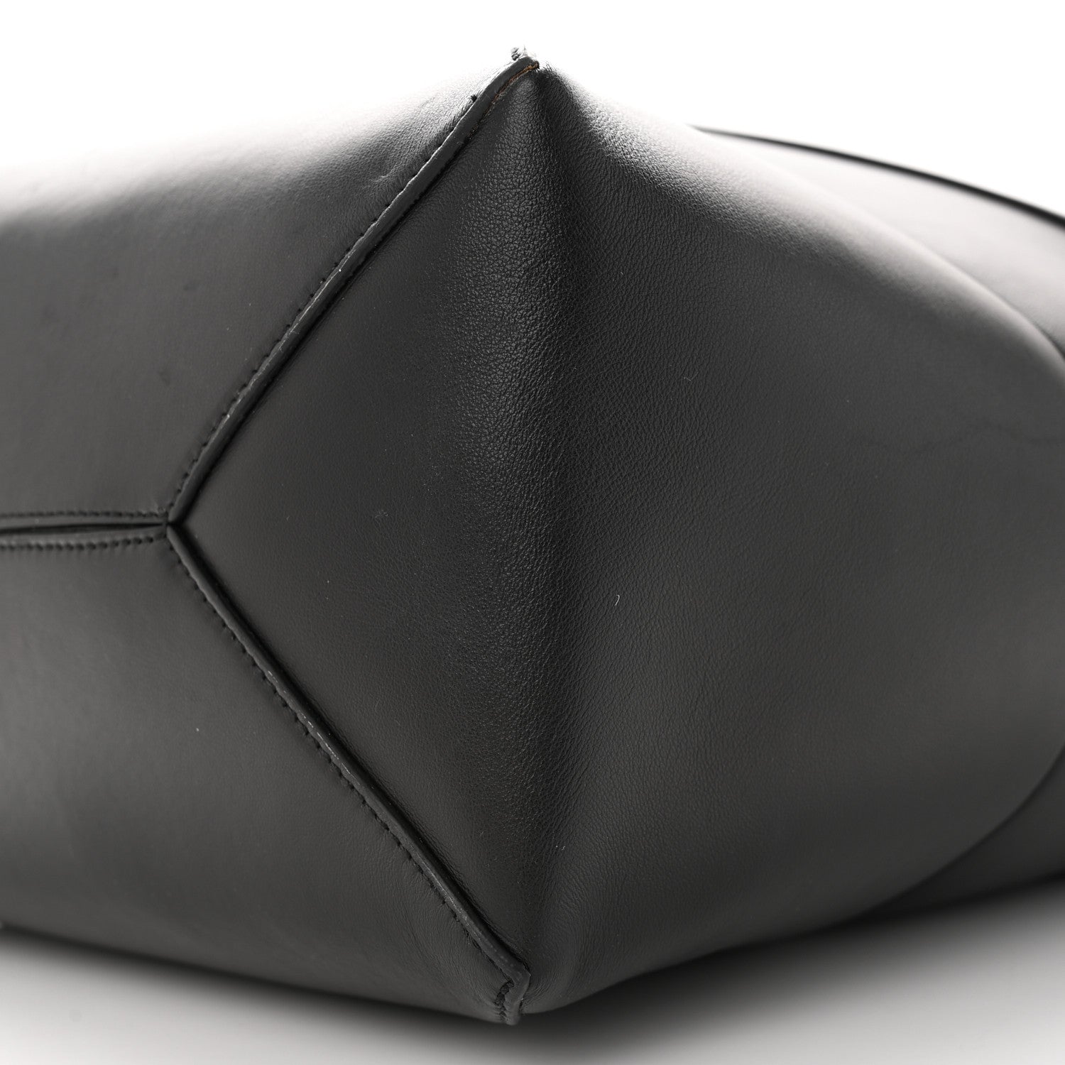 Loewe Shiny Calfskin Medium Puzzle Fold Tote Black 10 of 14