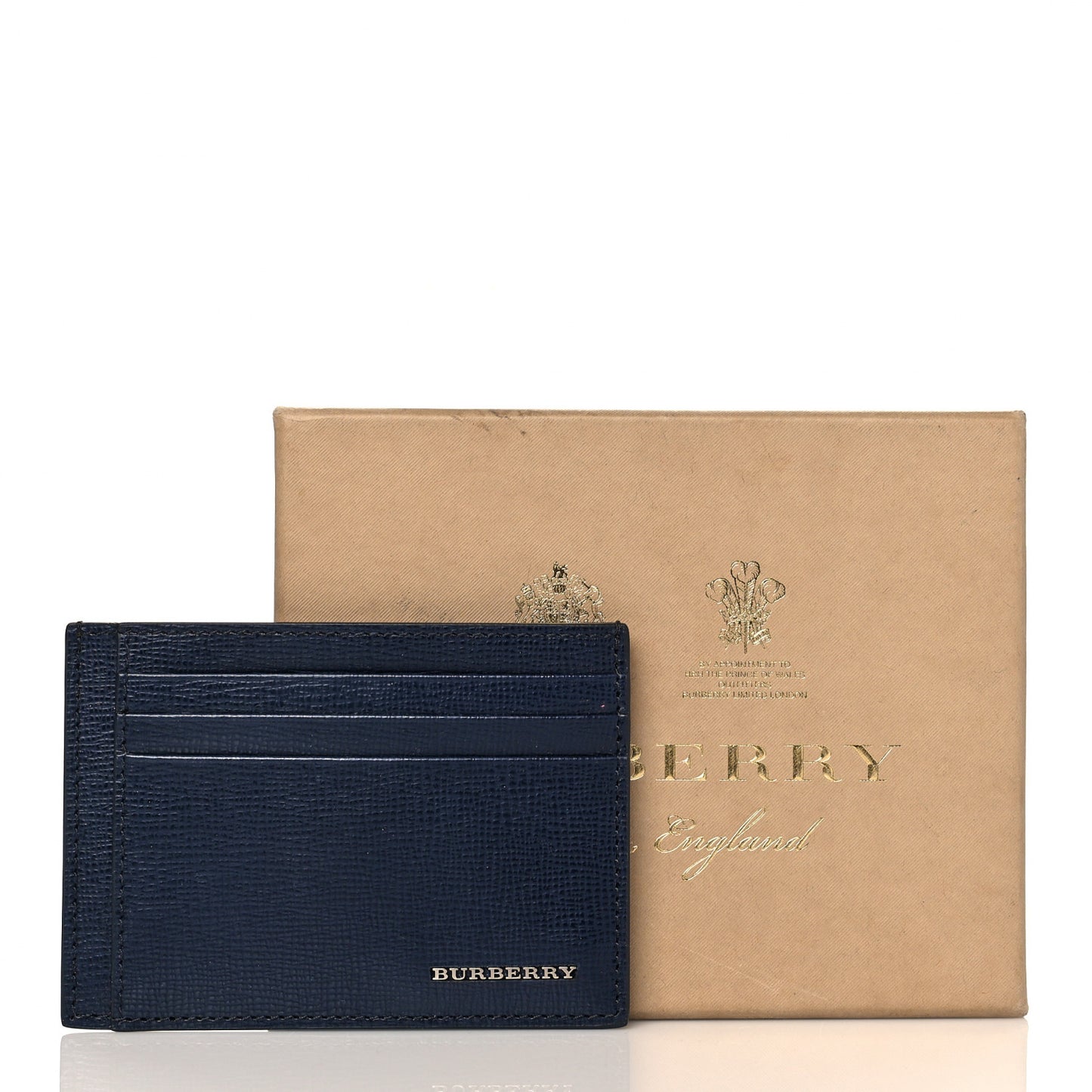 Calfskin Card Holder Dark Navy