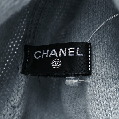 Chanel Cashmere CC Beanie Hat Grey 4 of 5