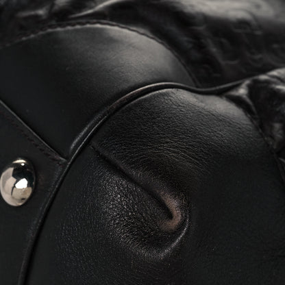 Gucci Horsebit Embossed Full Moon Tote Black 9 of 18