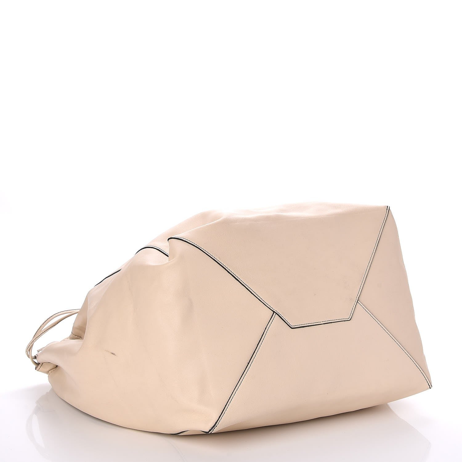 Celine Smooth Calfskin Large Coulisse Cabas Chalk 4 of 7