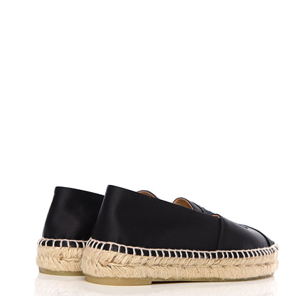 Chanel Satin Grosgrain CC Espadrilles 37 Black 4 of 11