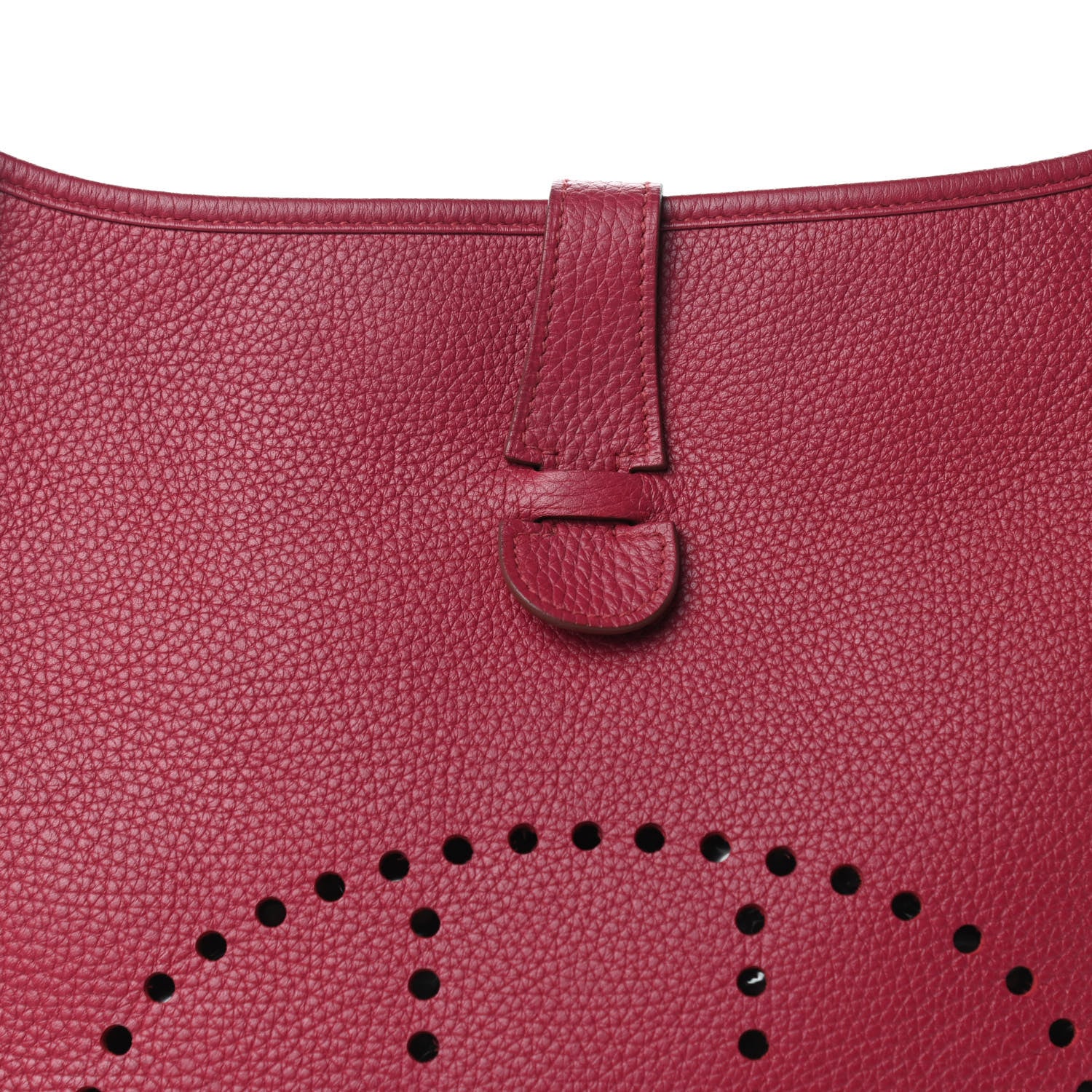 Hermes Taurillon Clemence Evelyne III GM Rubis 10 of 10