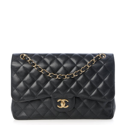 Chanel Caviar Quilted Jumbo Double Flap Black 1 of 16