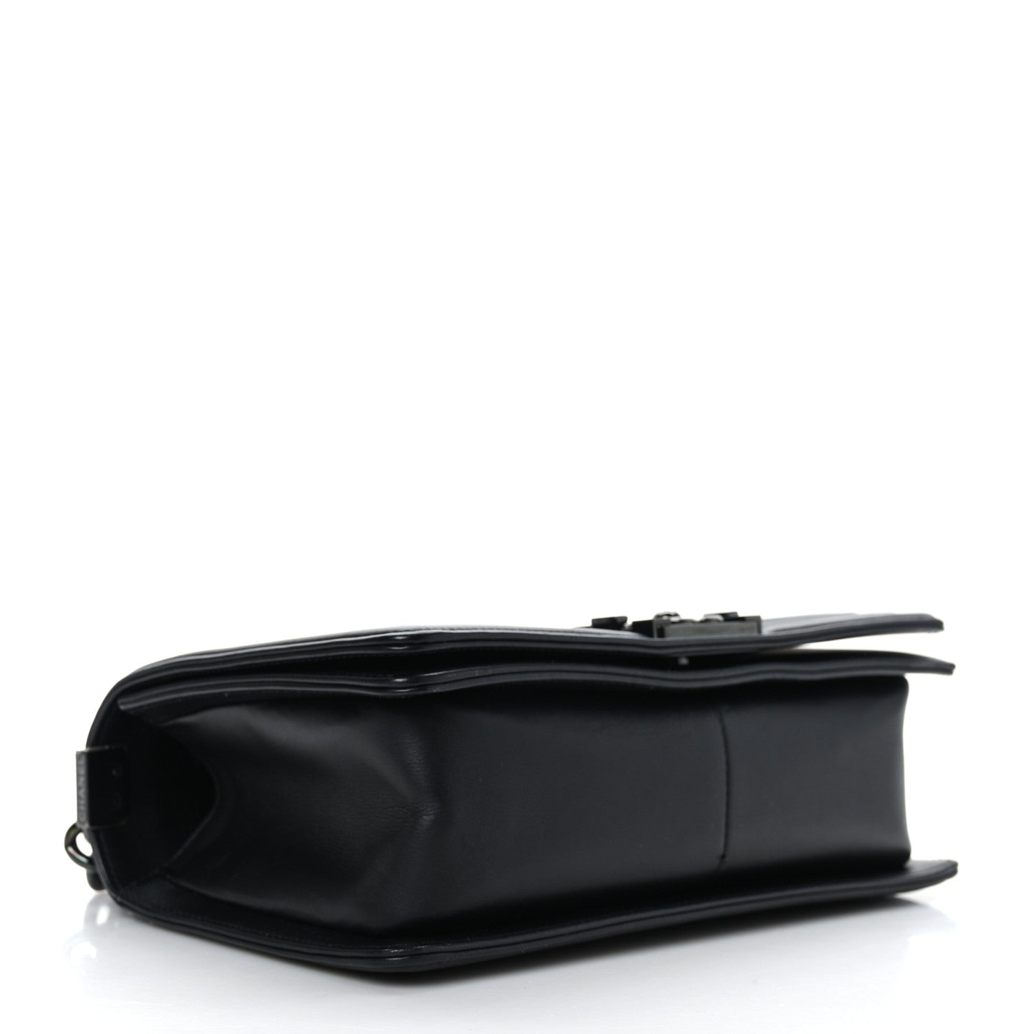 Chanel Calfskin Quilted Medium Boy Flap So Black 4 of 9