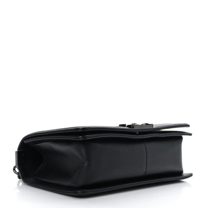 Chanel Calfskin Quilted Medium Boy Flap So Black 4 of 9