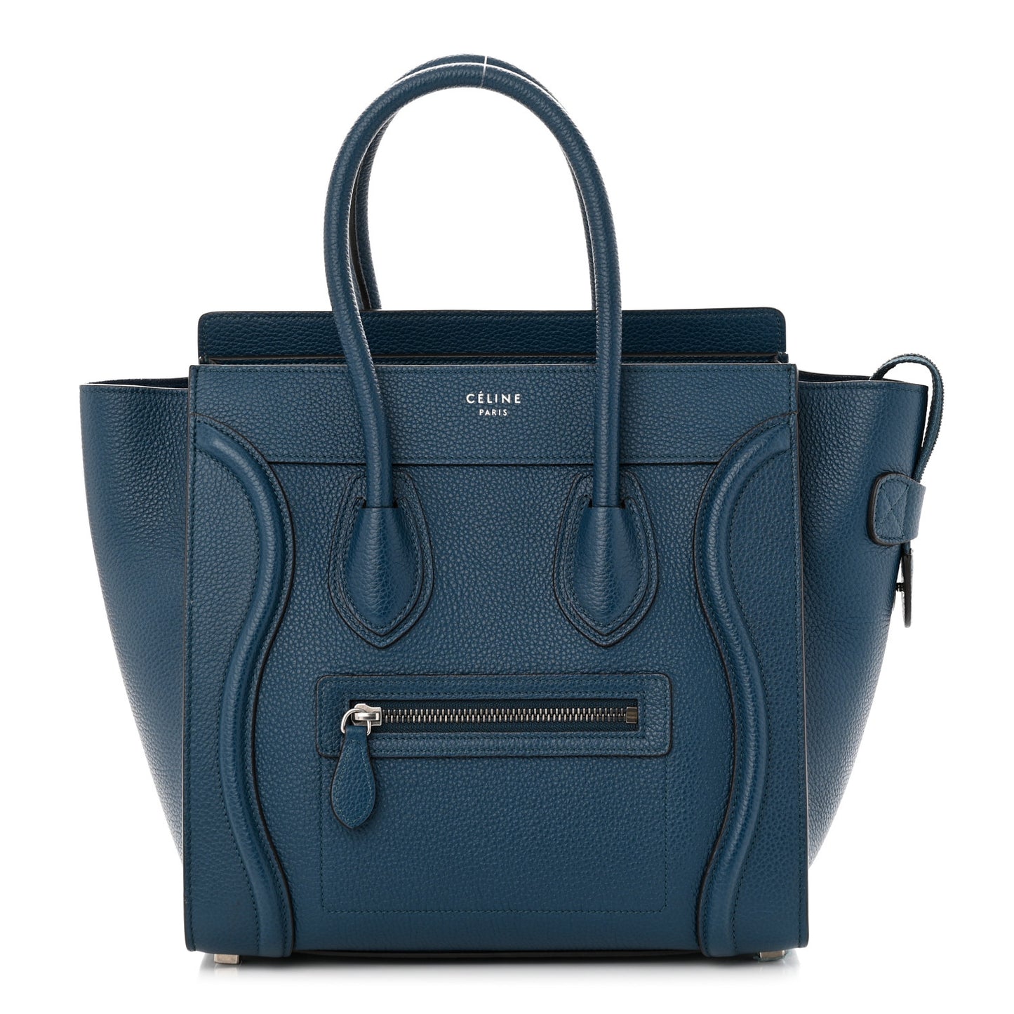 Drummed Calfskin Micro Luggage Orage