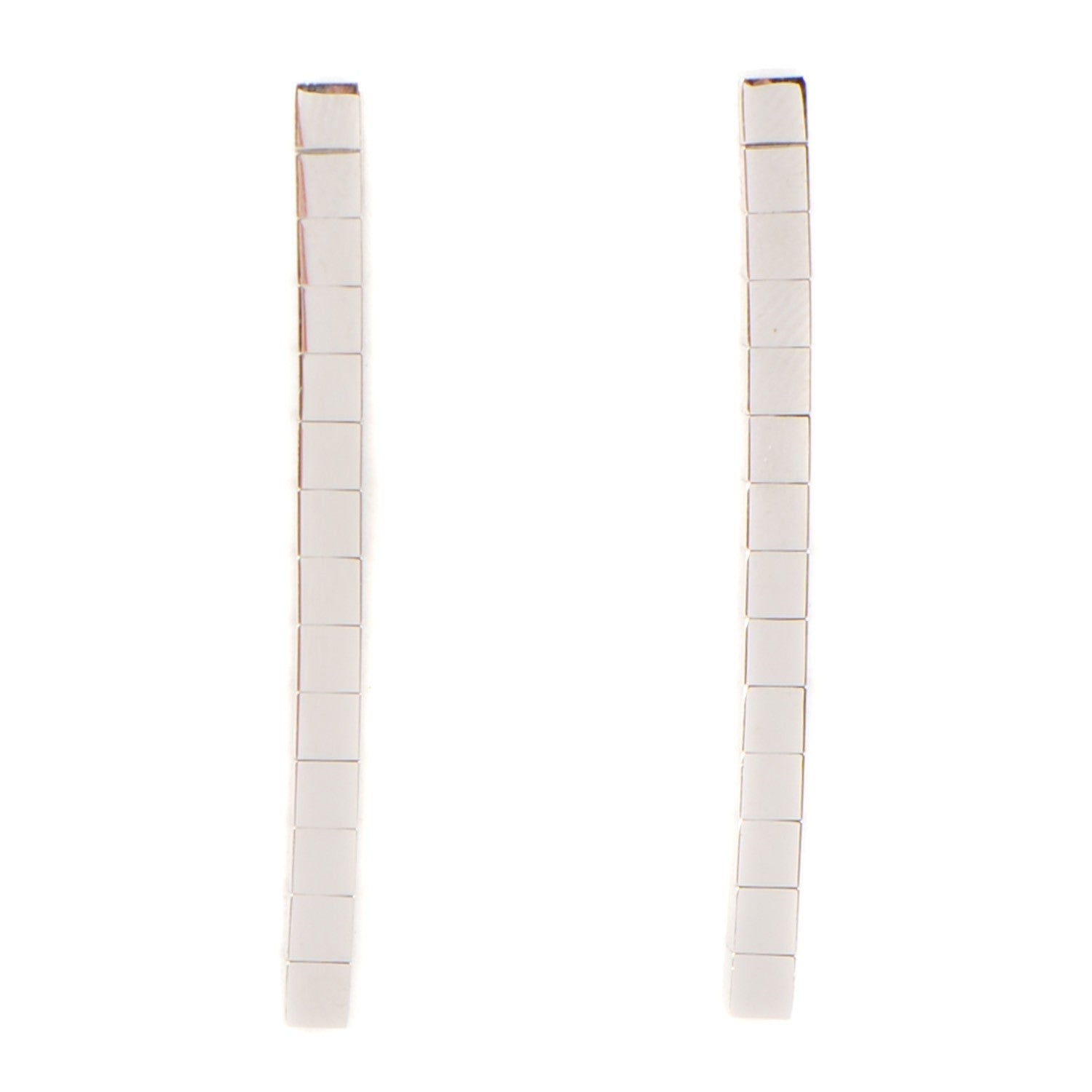 Cartier 18K White Gold Lanieres Drop Earrings 1 of 5