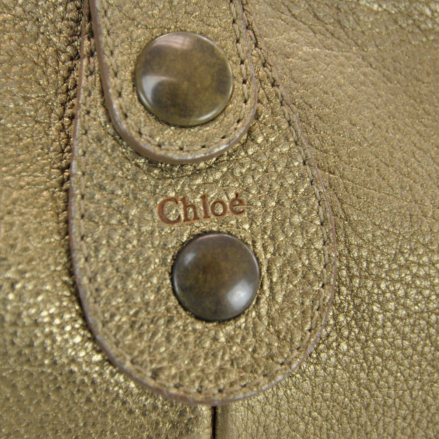 Metallic Calfskin Silverado Hobo Beige