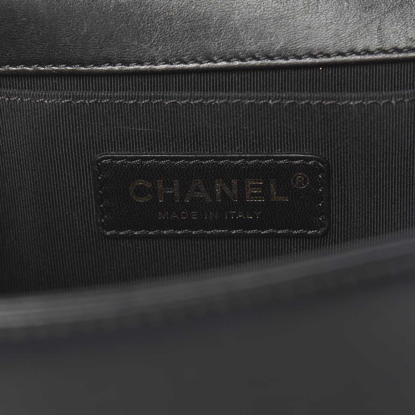 Lambskin Quilted Medium Boy Flap Black