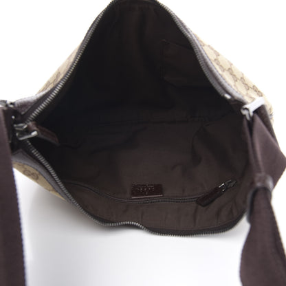 Gucci Monogram Medium Half Moon Hobo Dark Brown 5 of 12