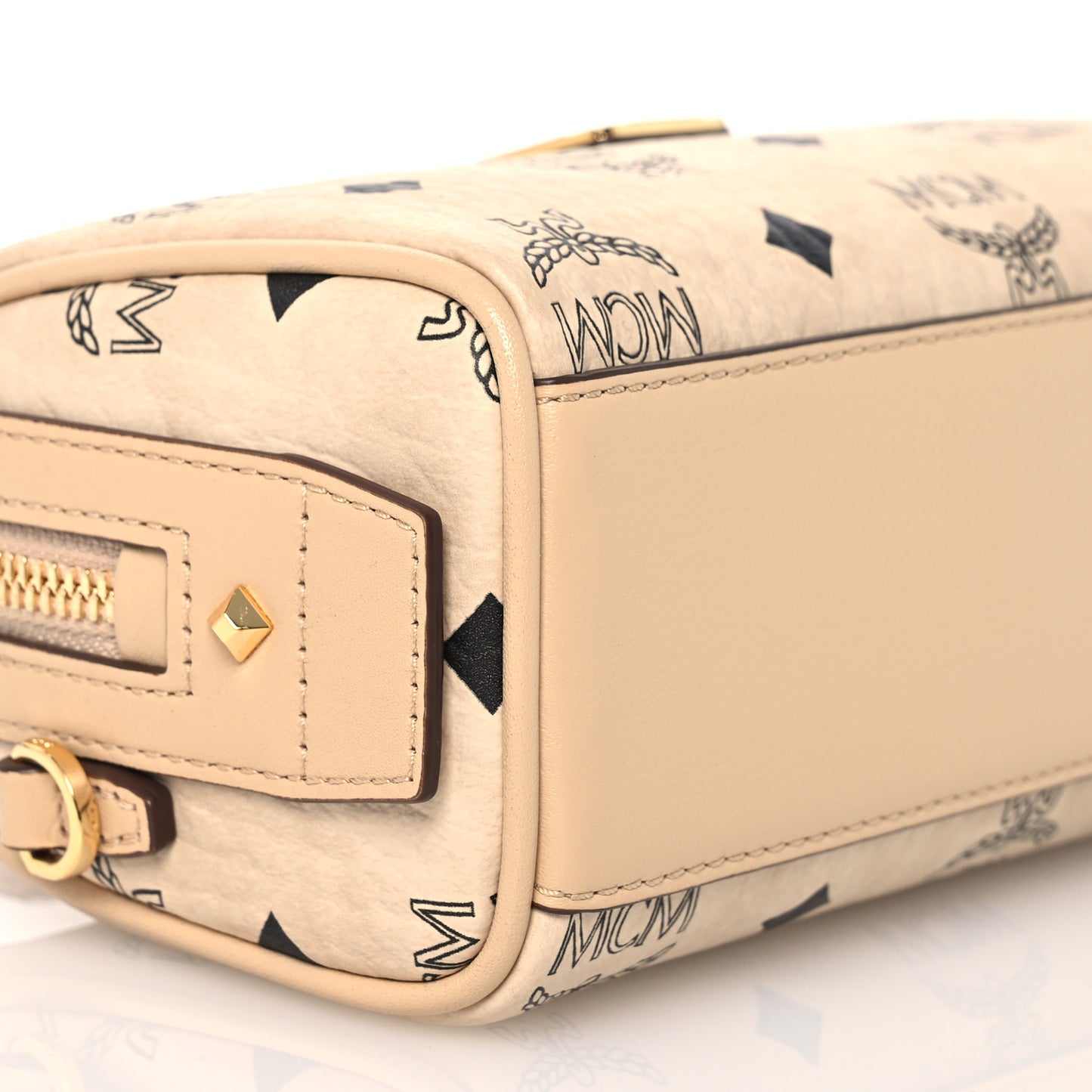 Visetos Mini Boston Bag Beige