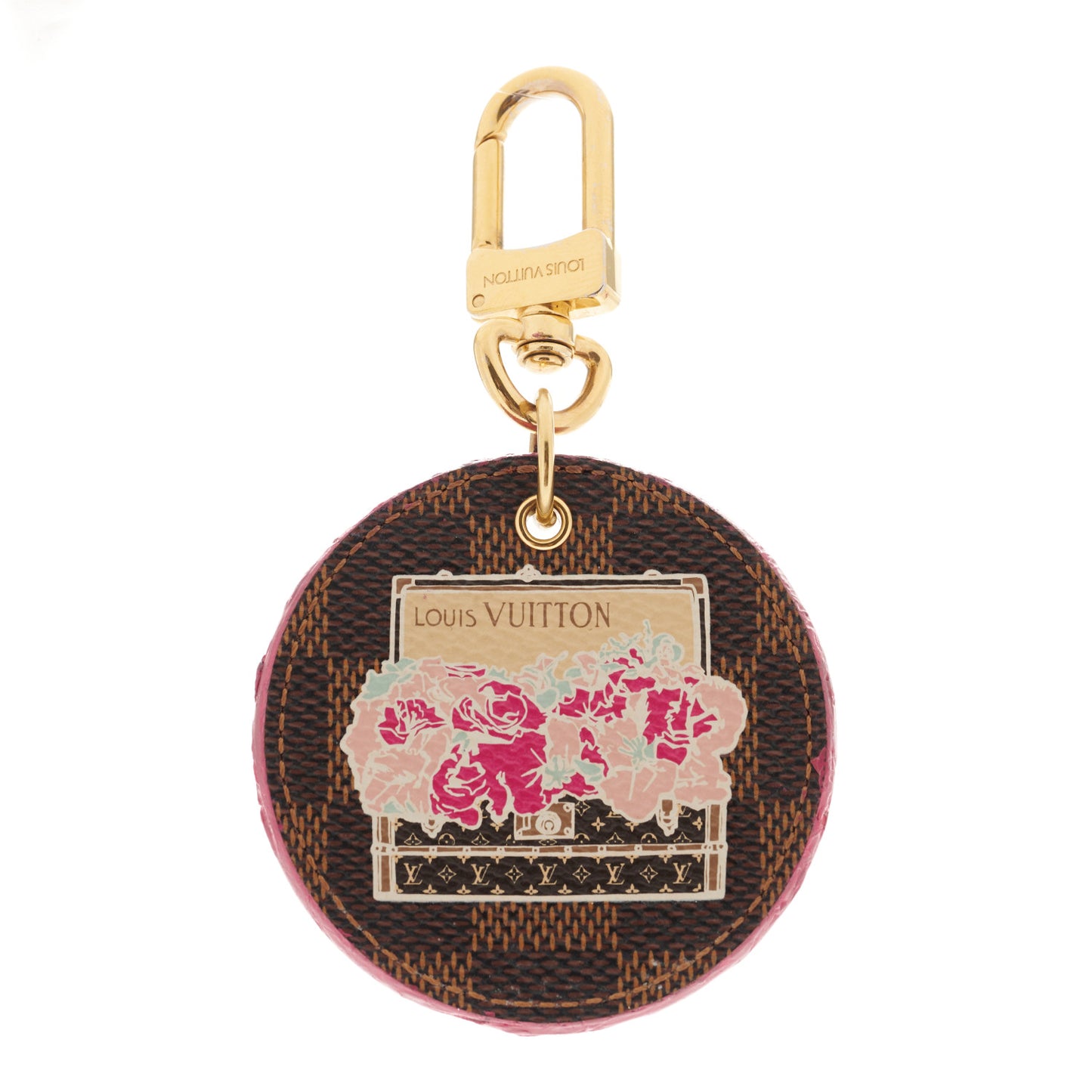 Damier Ebene Illustre Posies Bag Charm