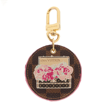 Louis Vuitton Damier Ebene Illustre Posies Bag Charm 1 of 3