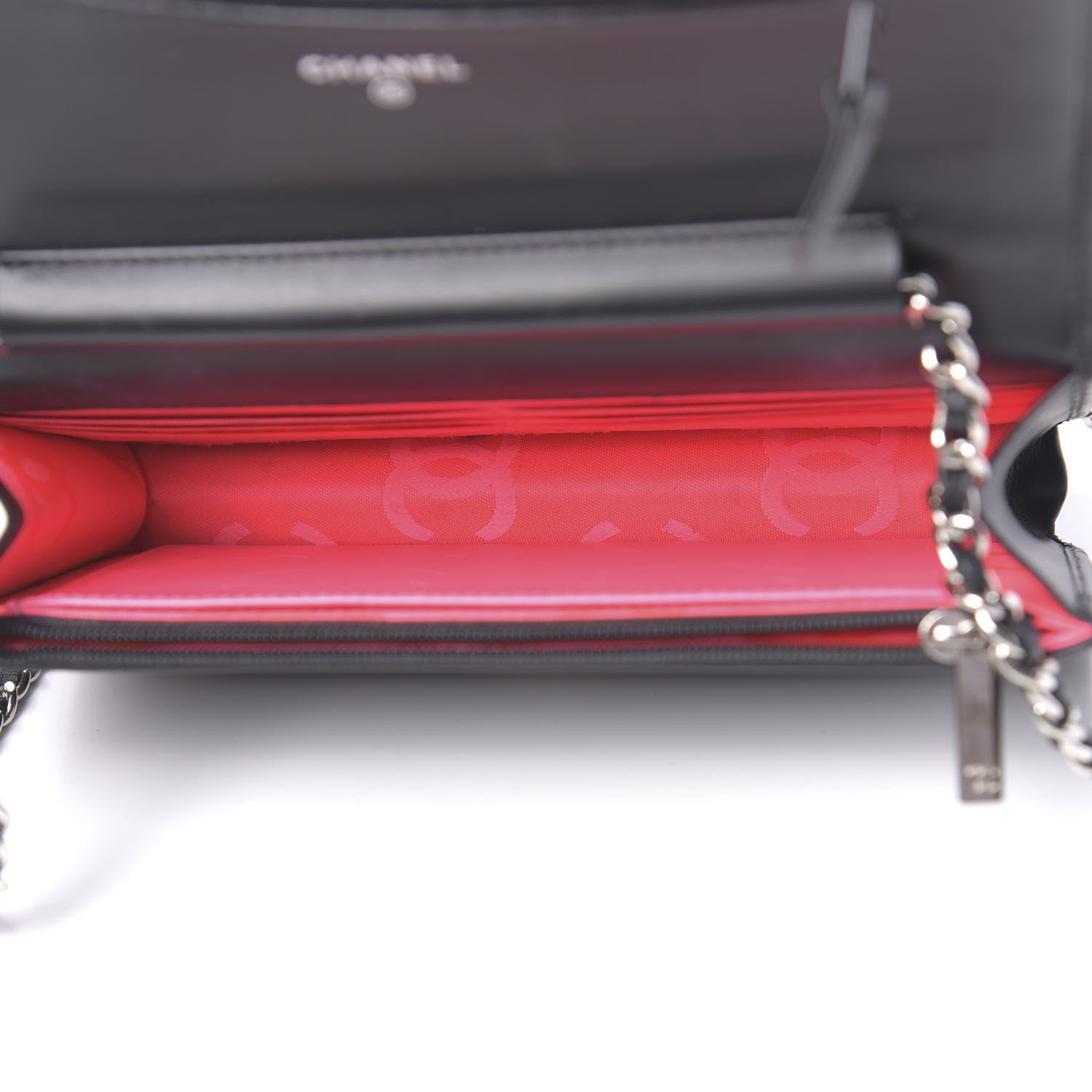 Chanel Calfskin Quilted Cambon Wallet On Chain WOC Black 5 of 23