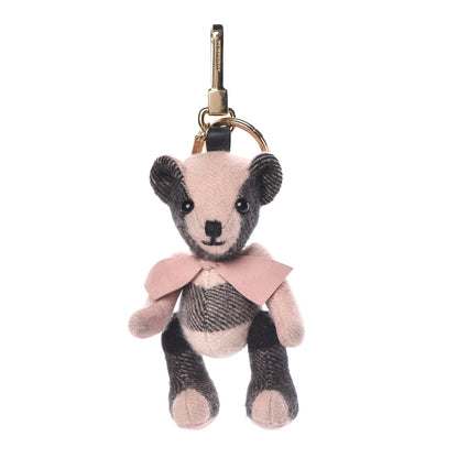 Burberry Cashmere House Check Colours Thomas Bear Bag Charm Ash Rose 1 of 3