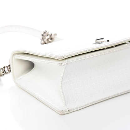 Christian Dior Patent Micro-Cannage Small Diorama Flap Bag White 5 of 17