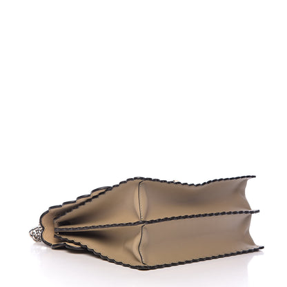 Fendi Vitello Baltico Scalloped Studded Kan I Shoulder Bag Amido 4 of 16