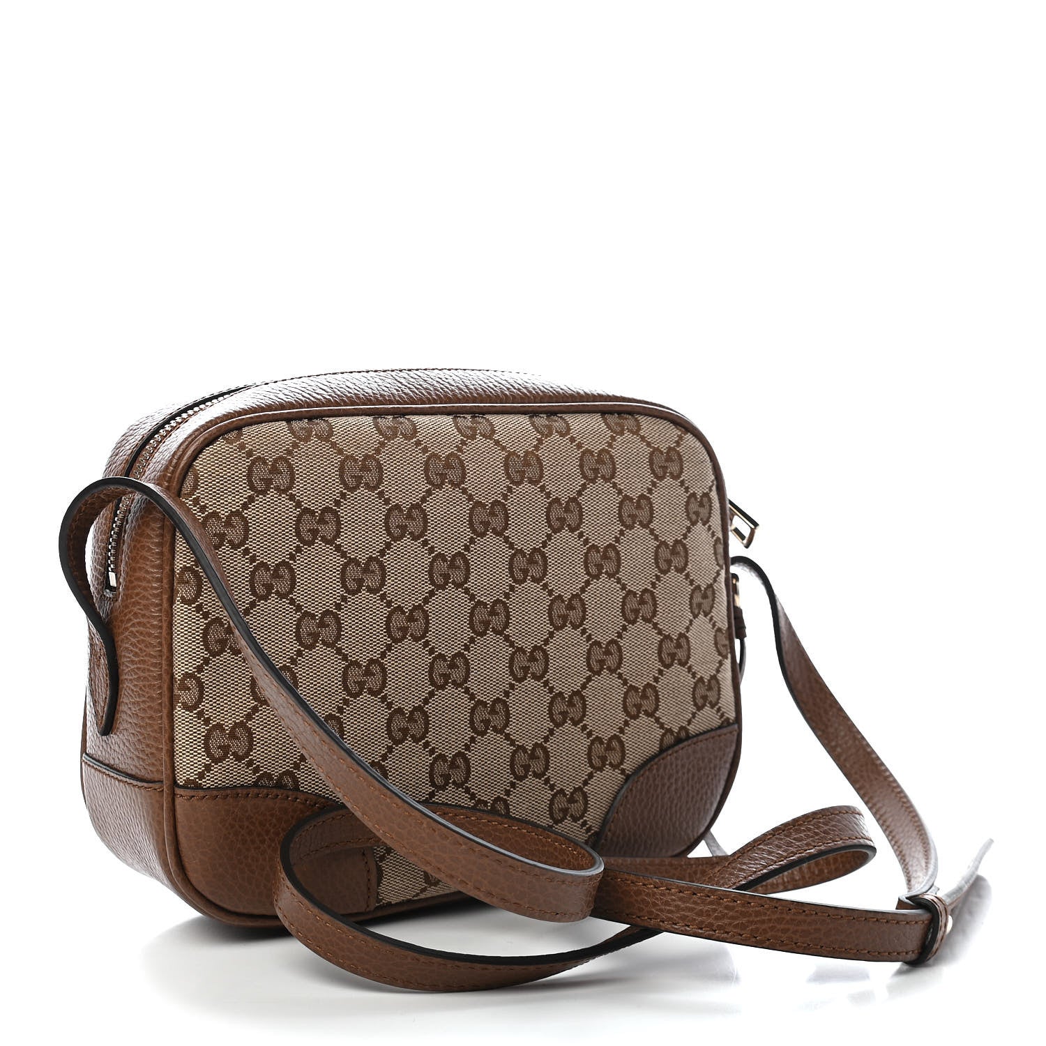 Gucci Monogram Mini Bree Messenger Bag Beige Tabacco 4 of 9