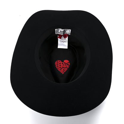 Hermes Rabbit Felt Faubourg Love Hat 57 Black 10 of 13