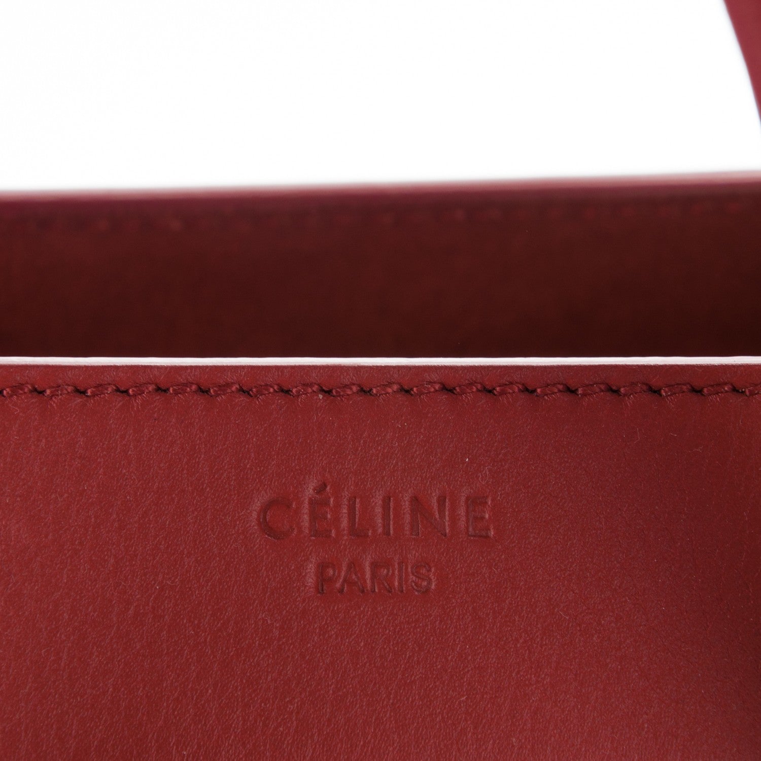 Celine Supple Calfskin Medium Phantom Luggage Red 8 of 8