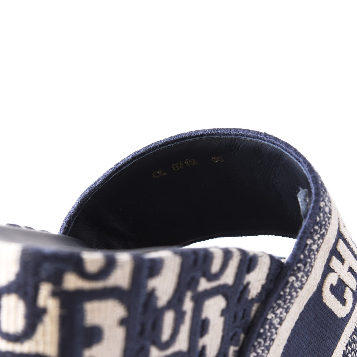 Oblique D-Way Platform Sandal 35 Deep Blue