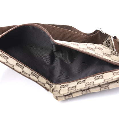 Gucci GG Monogram Double Pocket Belt Bag Dark Brown 4 of 8