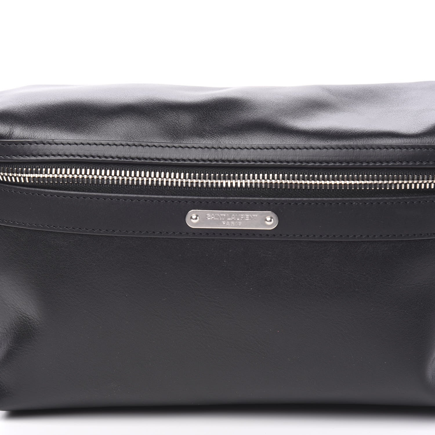 Saint Laurent Calfskin City Belt Bag Black 8 of 8