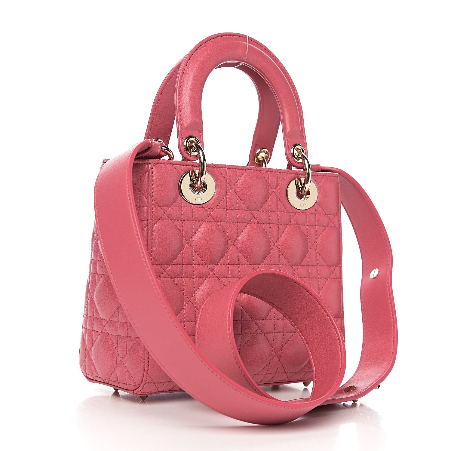 Christian Dior Lambskin Cannage Small My ABCDior Lady Dior Pink Honey 2 of 9
