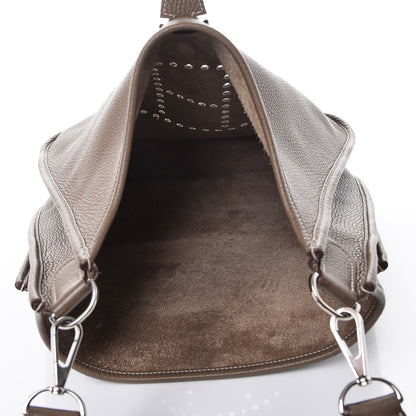 Hermes Taurillon Clemence Evelyne III GM Etoupe 5 of 7