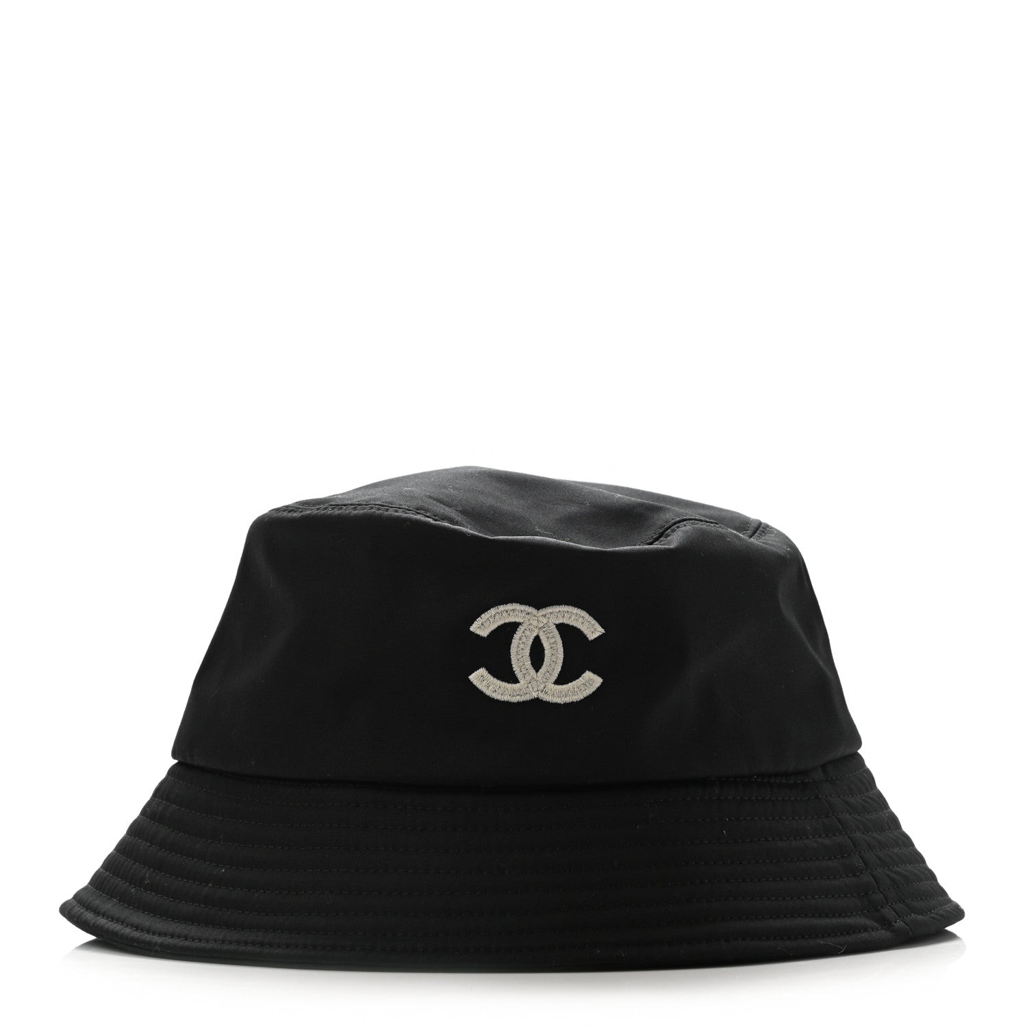 Chanel Cotton CC Bucket Hat M Black 3 of 8