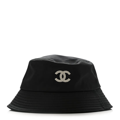 Chanel Cotton CC Bucket Hat M Black 3 of 8
