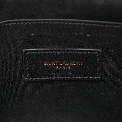 Saint Laurent Calfskin Matelasse Monogram Cassandre Tablet Pouch Black 6 of 6