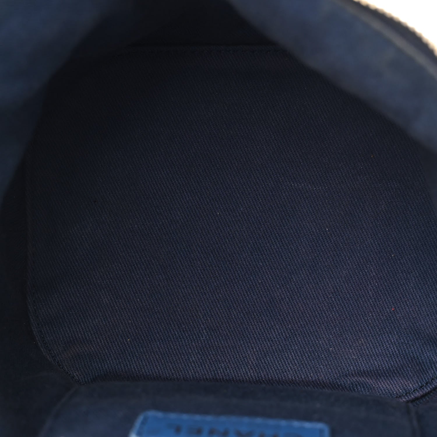 Chanel Denim Quilted Denim Trip Vanity Cosmetic Case Blue 5 of 11