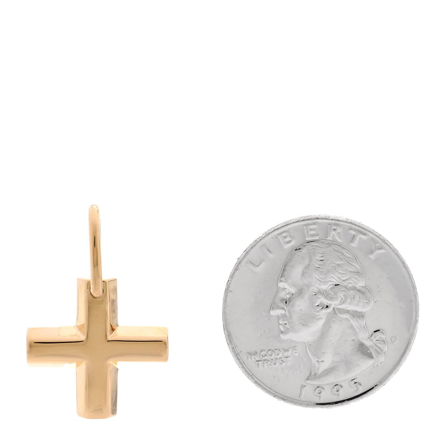 18K Yellow Gold Cross Pendant
