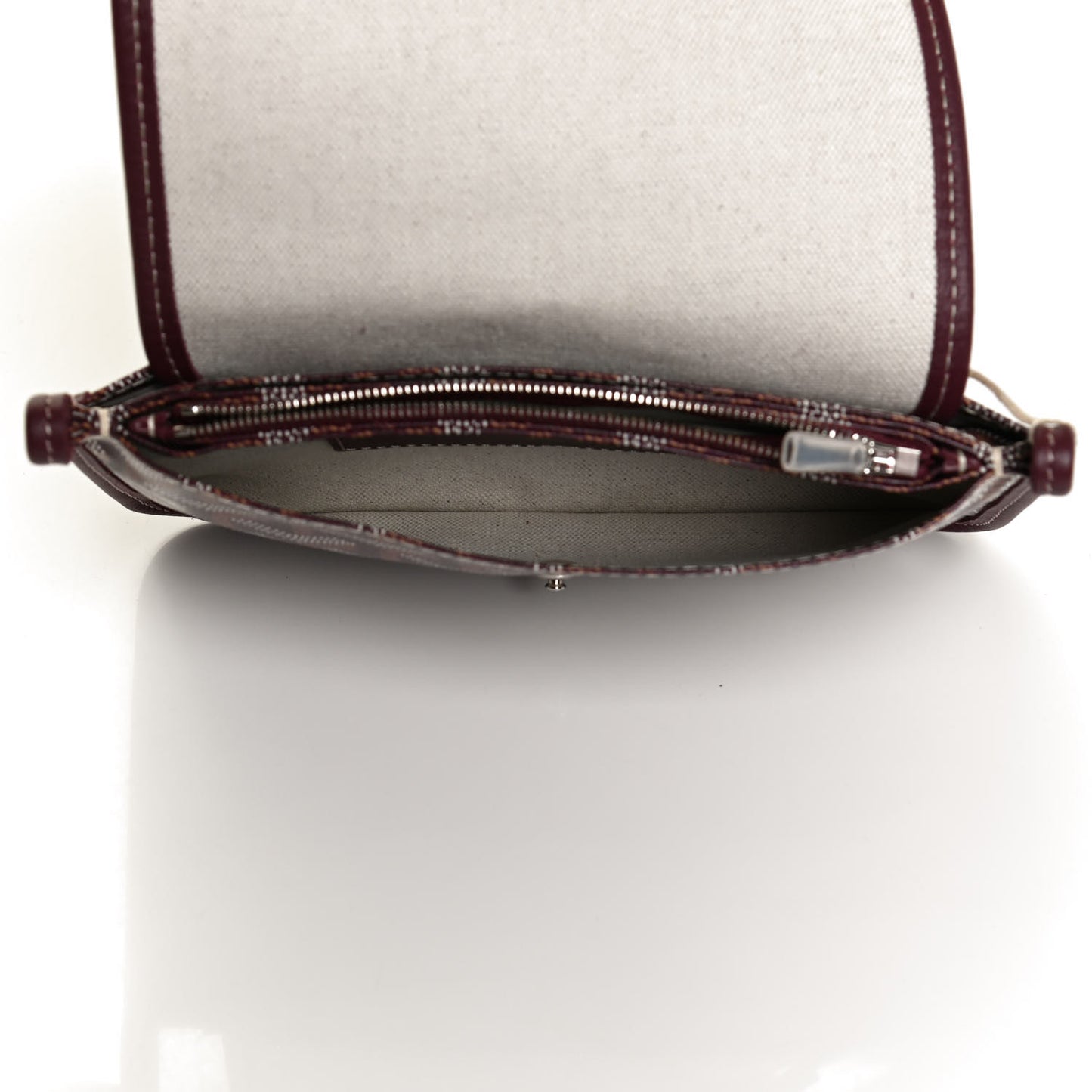 Goyardine Plumet Wallet Clutch Burgundy