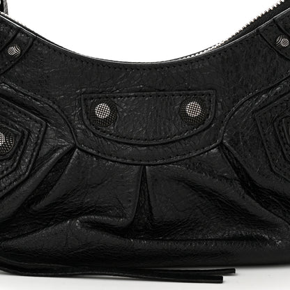 Balenciaga Agneau Arena Le Cagole Shoulder Bag XS Black 8 of 10