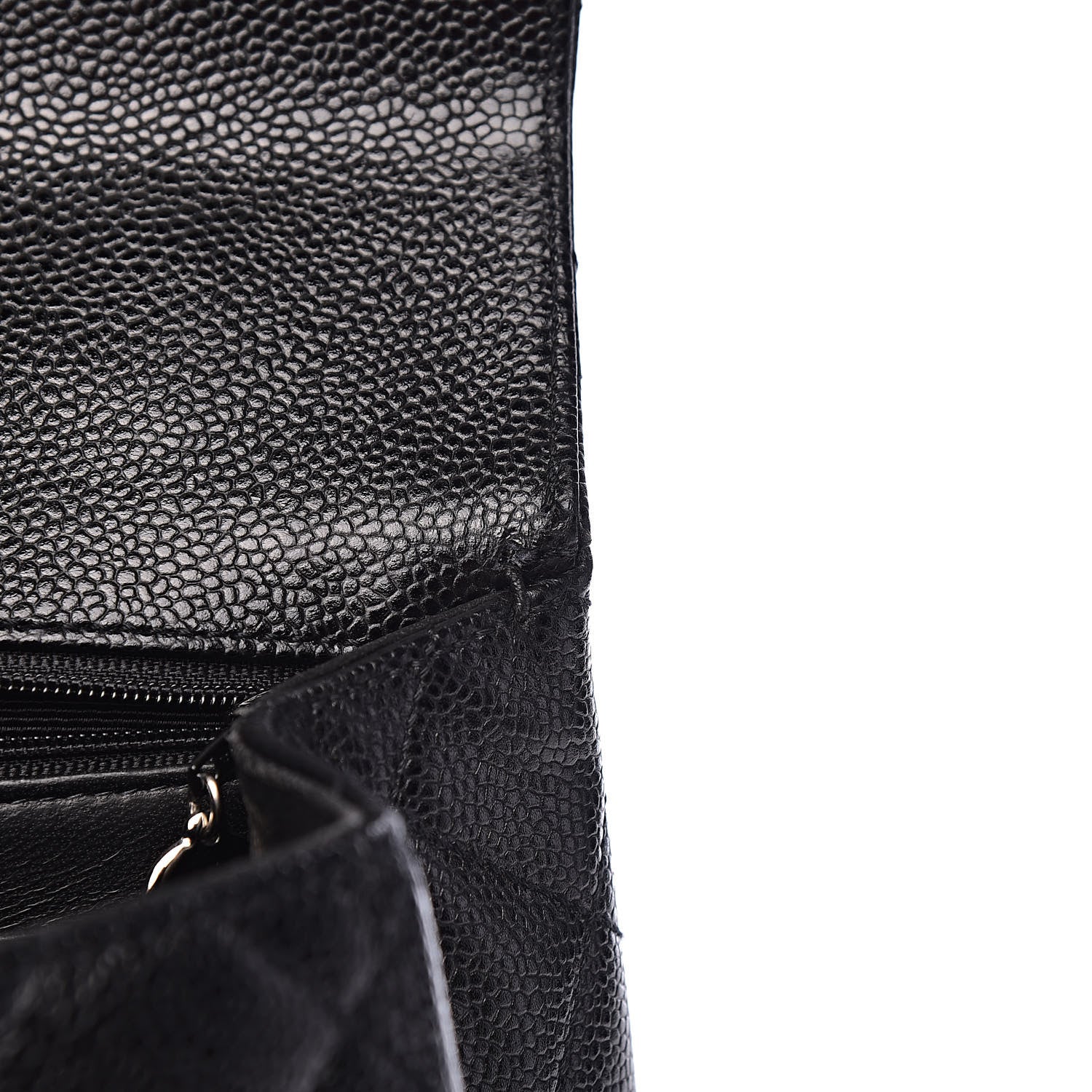 Chanel Caviar Quilted Jumbo Kelly Flap Black 8 of 12