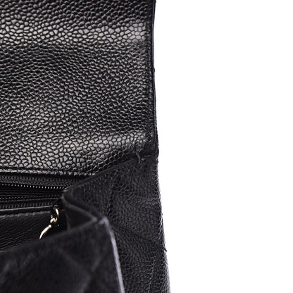 Chanel Caviar Quilted Jumbo Kelly Flap Black 8 of 12