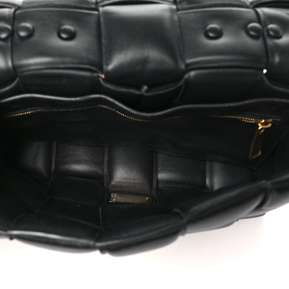 Bottega Veneta Lambskin Maxi Intreccio Padded Chain Cassette Crossbody Bag Black 5 of 10