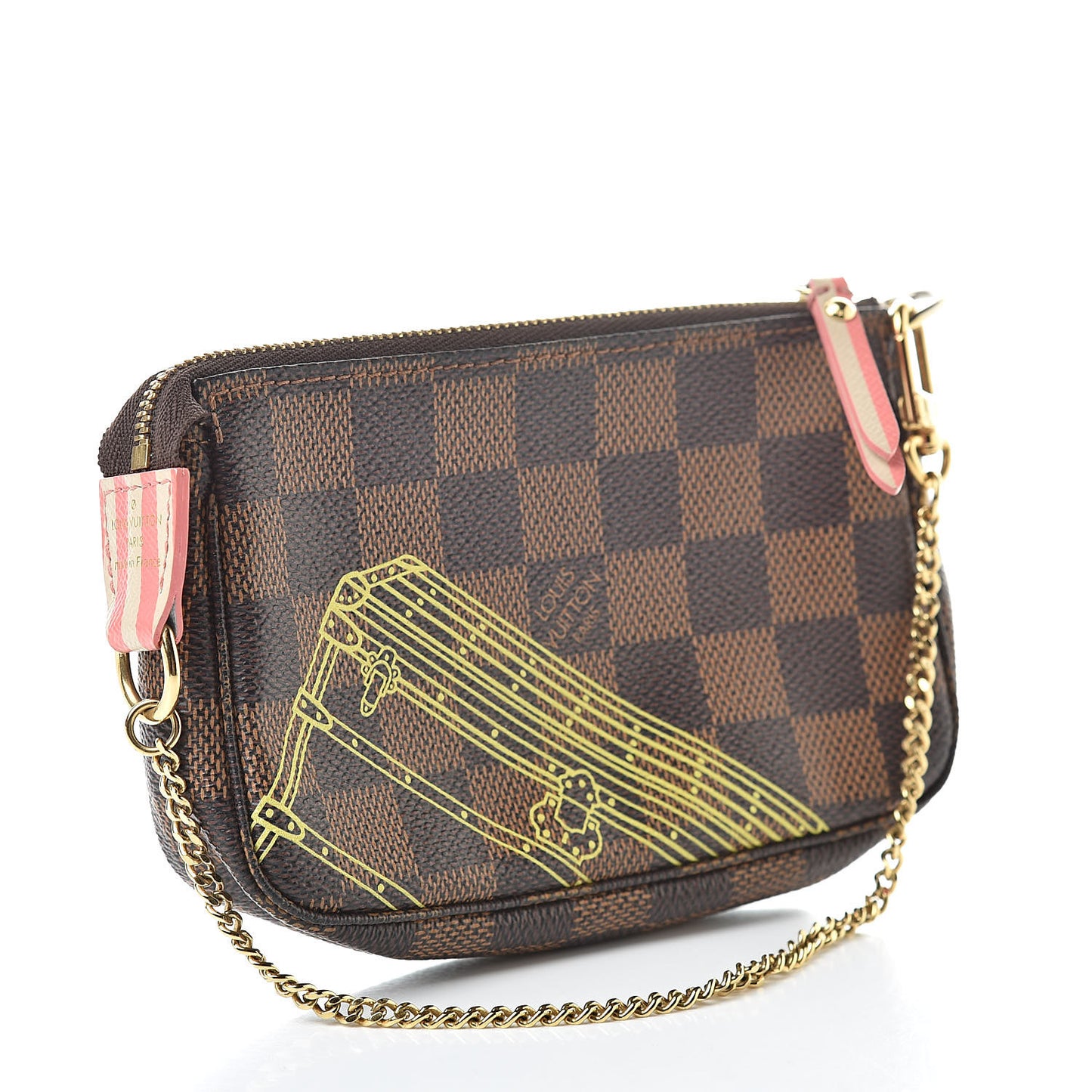 Damier Ebene 2014 Christmas Animation Mini Pochette Accessories