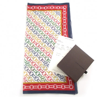 Louis Vuitton Cotton Velvet Chain Bandana Rouge 5 of 5