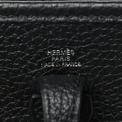 Hermes Taurillon Clemence Evelyne TPM Black 6 of 9