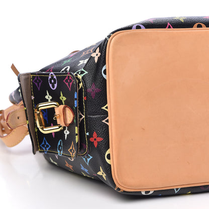 Louis Vuitton Monogram Multicolor Petit Noe Black 9 of 13