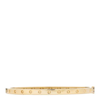 Roberto Coin 18K Yellow Gold Symphony Pois Moi Oval Bangle Bracelet 1 of 3