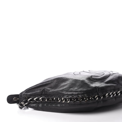 Chanel Glazed Caviar Modern Chain Hobo Black 9 of 15