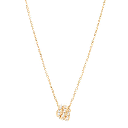 Bulgari 18K Yellow Gold Diamond Serpenti Viper Pave Pendant Necklace 1 of 4